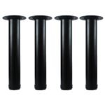QLLY 12 inch Adjustable Metal Table Legs (Set of 4)