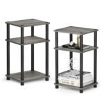Furinno JUST Side Table Set of 2, 3-Tier Modern End Tables...